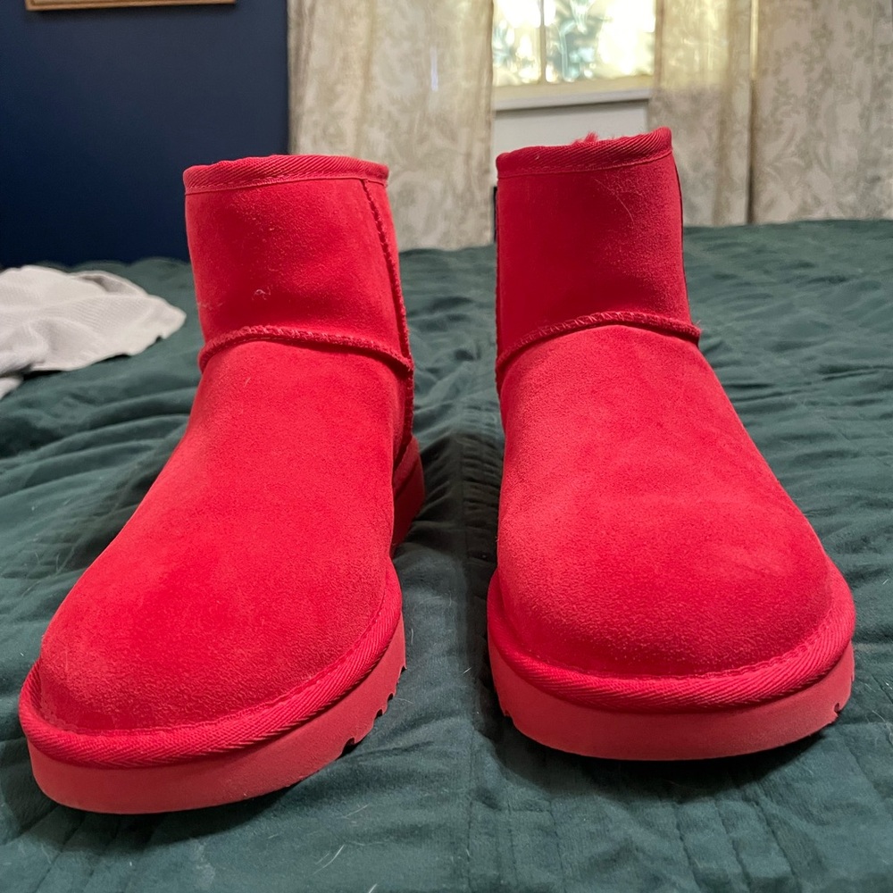 UGG Bold Red Suede Footwear